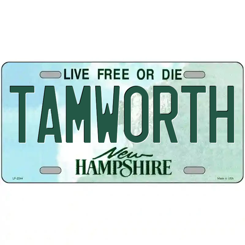 Tamworth New Hampshire Metal Sign
