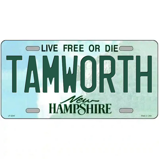 Tamworth New Hampshire Metal Sign