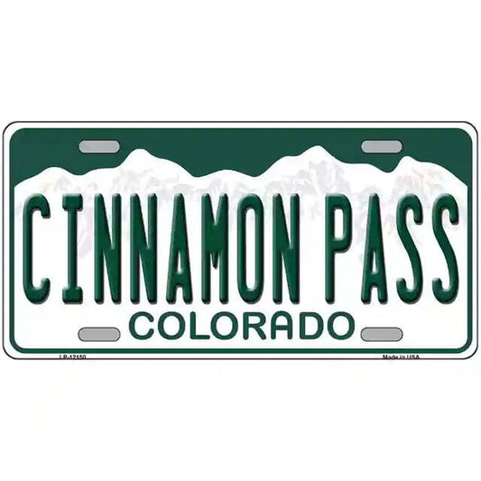 Cinnamon Pass Colorado Metal Sign