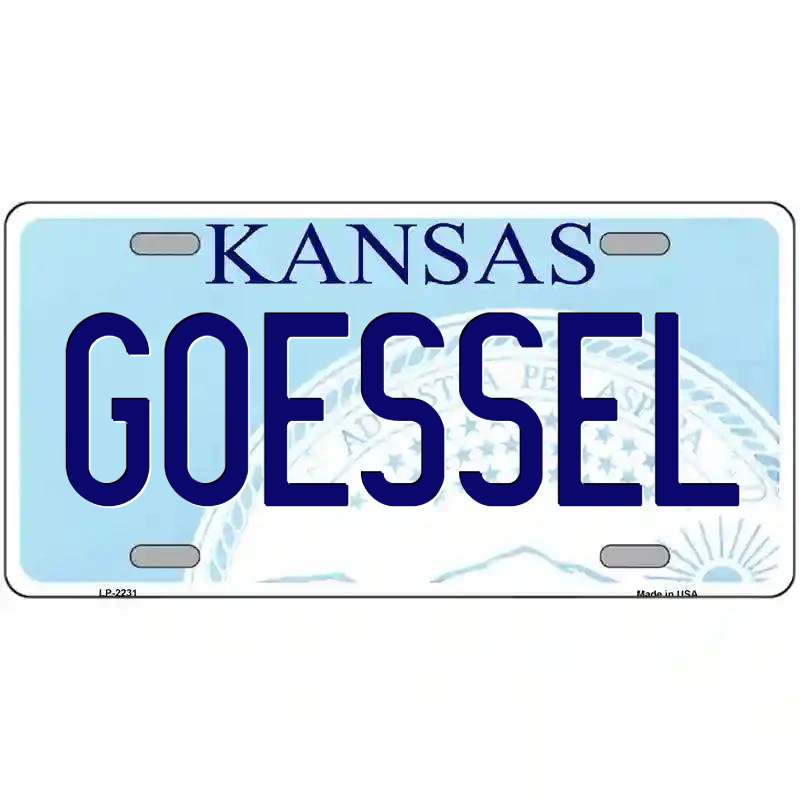 Goessel Kansas Metal Sign