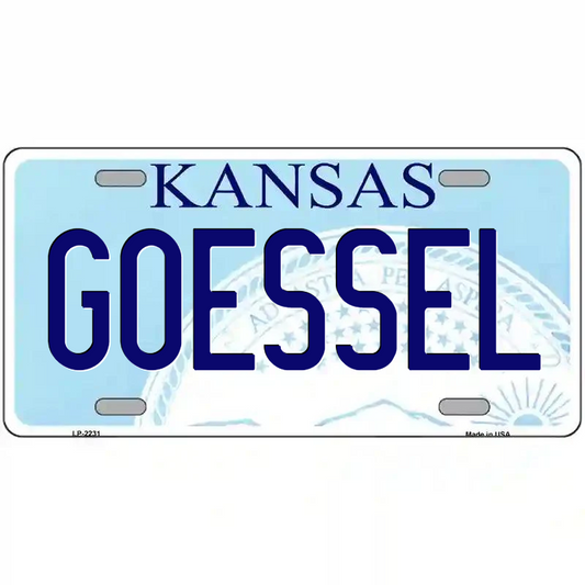 Goessel Kansas Metal Sign