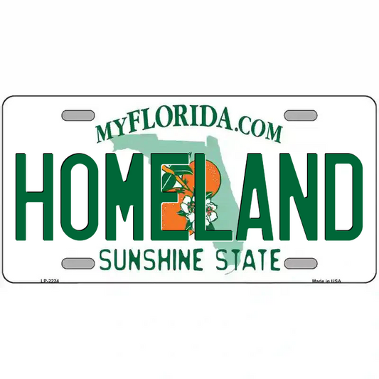 Homeland Florida Metal Sign