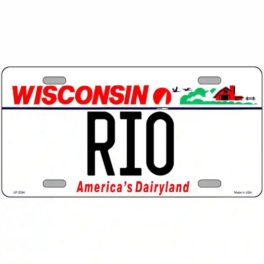 Rio Wisconsin Metal Sign