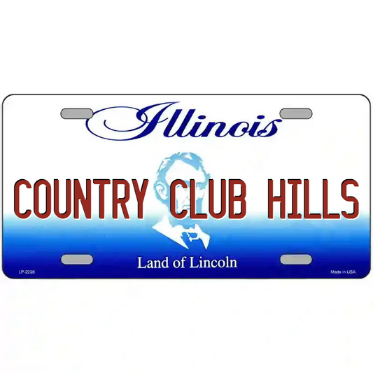 Country Club Hills Illinois Metal Sign