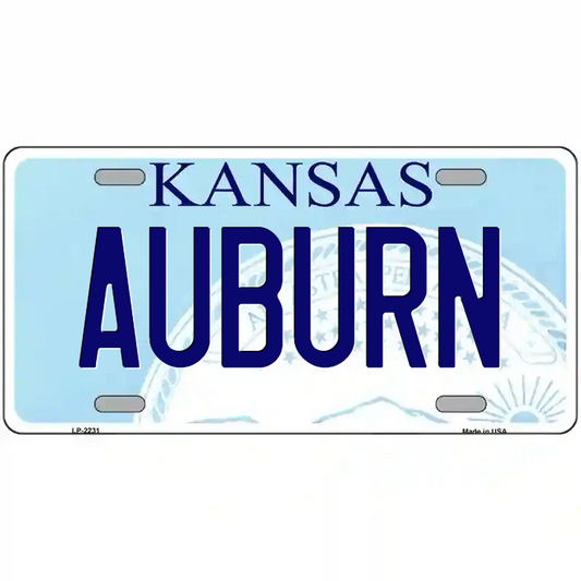 Auburn Kansas Metal Sign