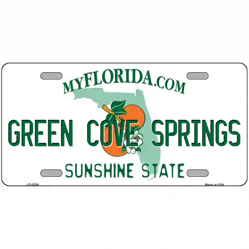 Green Covel Springs Florida Metal Sign