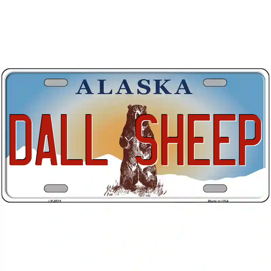 Dall Sheep Alaska Metal Sign