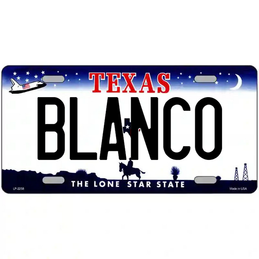 Blanco Texas Metal Sign