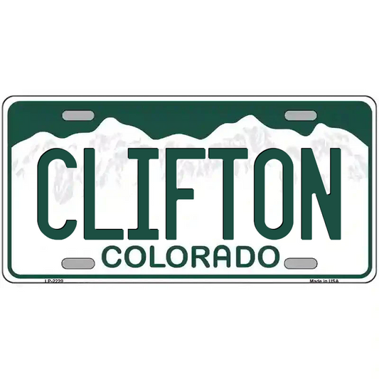 Clifton Colorado Metal Sign