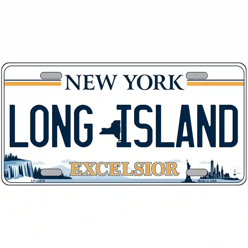 Long Island New York Excelsior Metal Sign