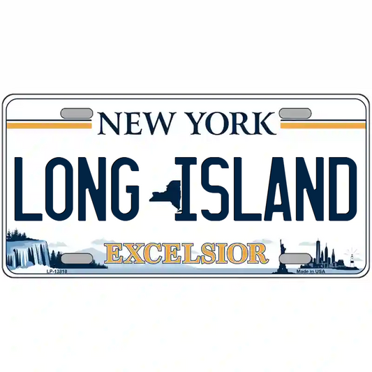 Long Island New York Excelsior Metal Sign