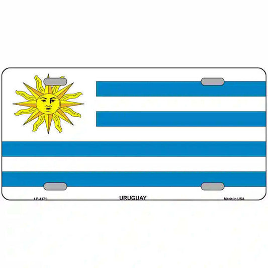 Uruguay Flag Metal Sign