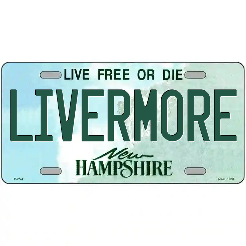 Livermore New Hampshire Metal Sign