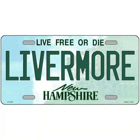Livermore New Hampshire Metal Sign