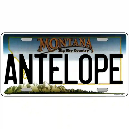 Antelope Montana Metal Sign