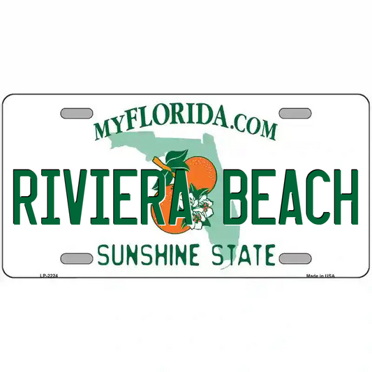 Riviera Beach Florida Metal Sign