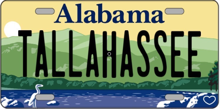 Tallahassee Alabama Metal Sign