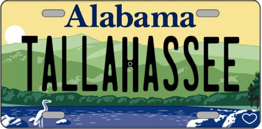 Tallahassee Alabama Metal Sign