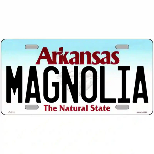 Magnolia Arkansas Metal Sign