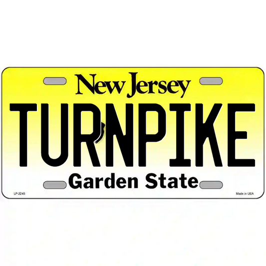 Turnpike New Jersey Metal Sign
