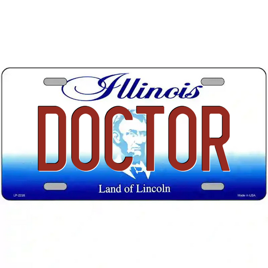 Doctor Illinois Metal Sign