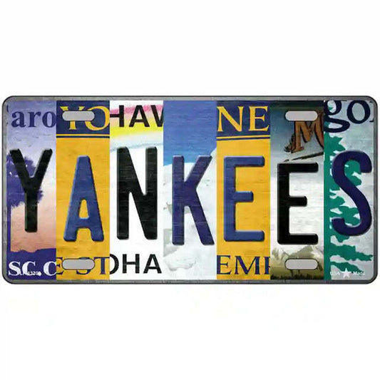 Yankees Strip Art Metal Sign