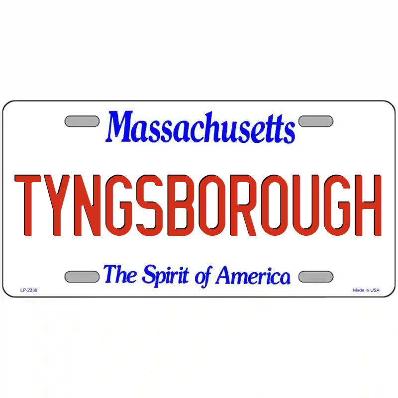 Tynesborough Massachusetts Metal Sign