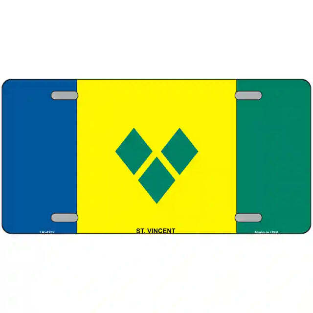 St Vincent Flag Metal Sign