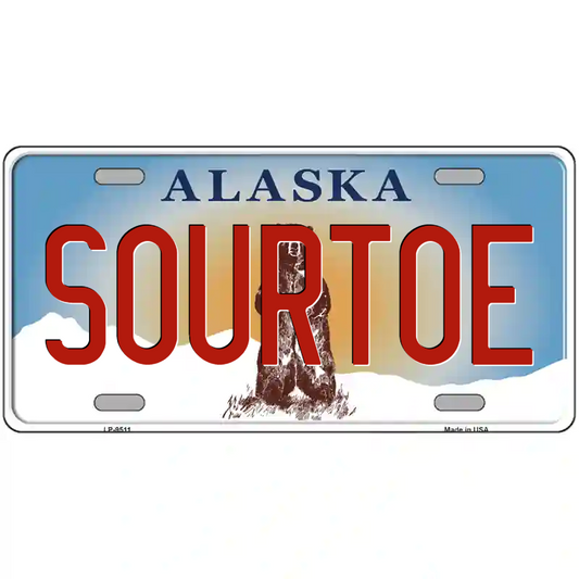 Sourtoe Alaska Metal Sign