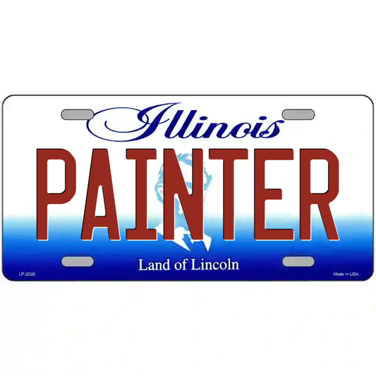 Painter Illinois Metal Sign