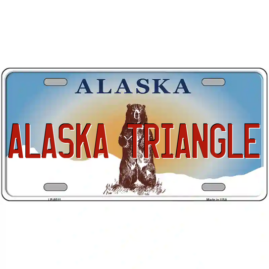 Alaska Triangle Alaska Metal Sign