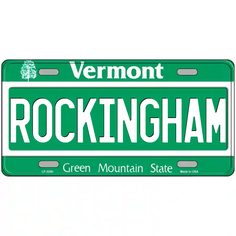 Rockingham Vermont Metal Sign