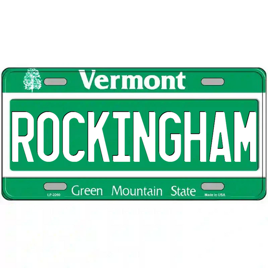 Rockingham Vermont Metal Sign