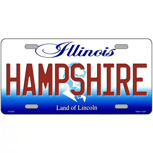 Hampshire Illinois Metal Sign