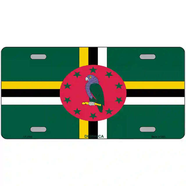 Dominica Flag Metal Sign