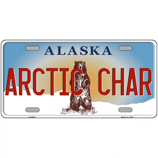 Arctic Char Alaska Metal Sign