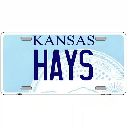 Hays Kansas Metal Sign