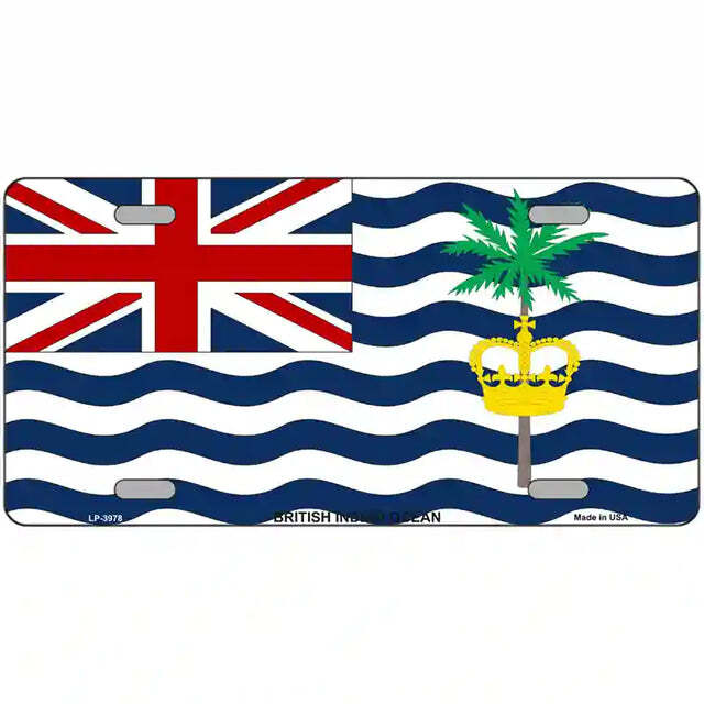 British Indian Ocean Flag Metal Sign