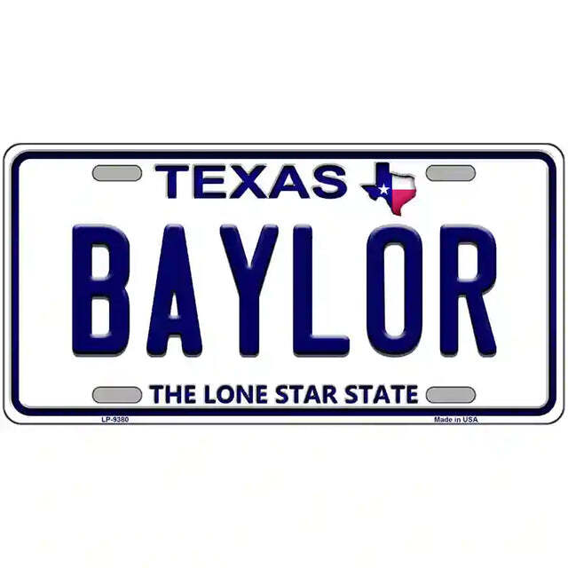 Baylor Texas Metal Sign