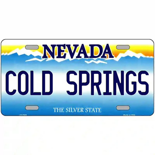 Cold Springs Nevada Metal Sign