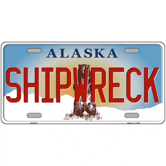 Shipwreck Alaska Metal Sign