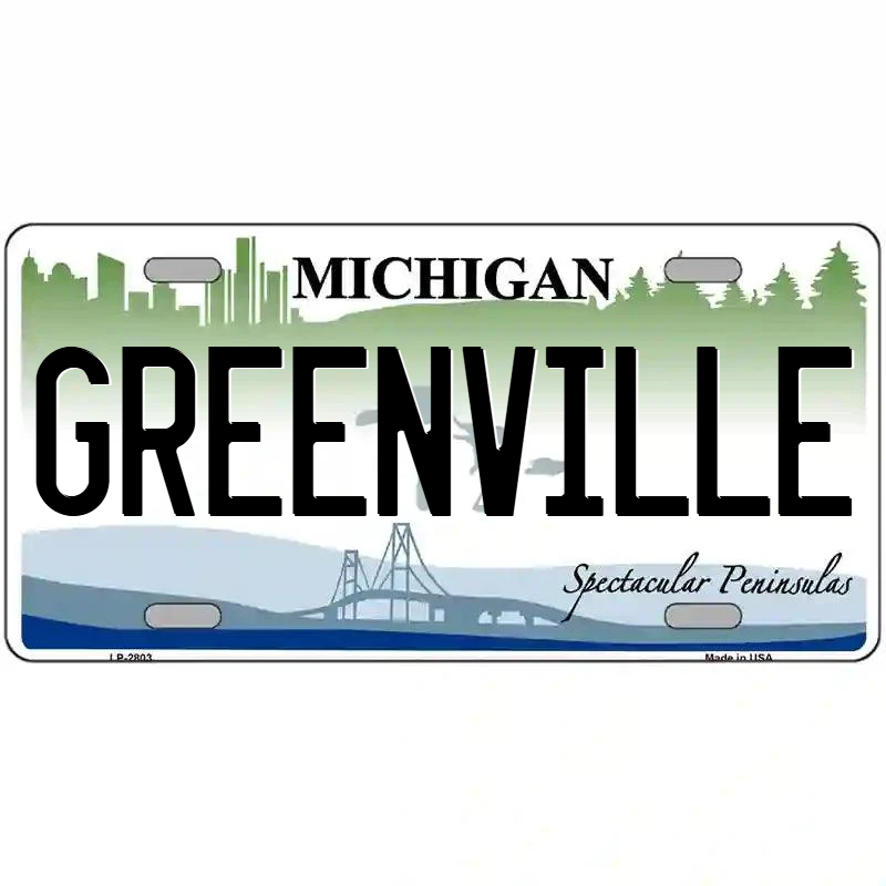 Greenville Michigan Metal Sign