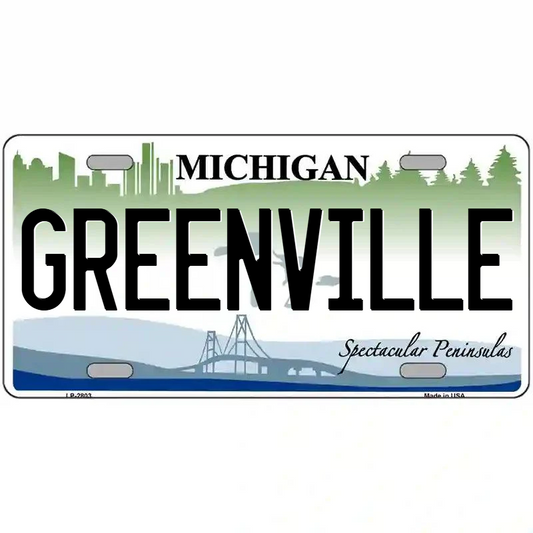 Greenville Michigan Metal Sign