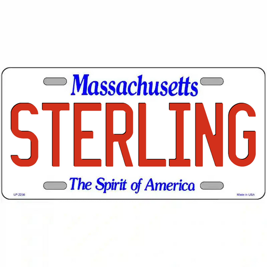 Sterling Massachusetts Metal Sign