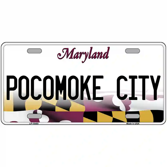 Pocomoke City Maryland Metal Sign