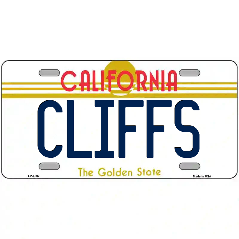 Cliffs California Metal Sign