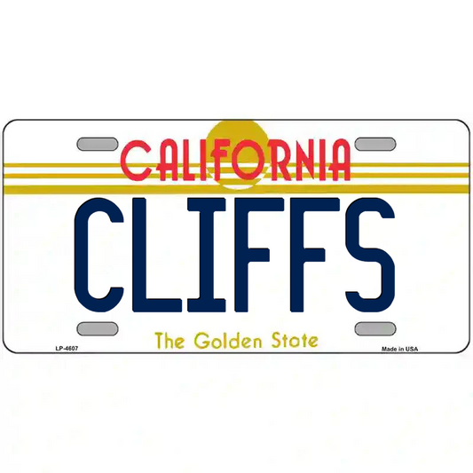Cliffs California Metal Sign