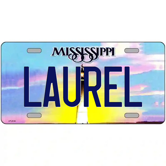 Laurel Mississippi Metal Sign
