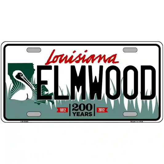 Elmwood Louisiana Metal Sign