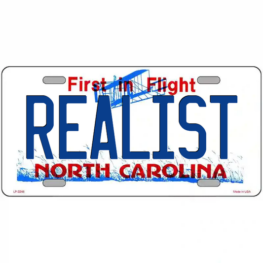 Realist North Carolina Metal Sign